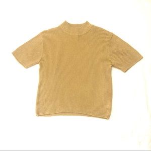 Leslie Fay Gold Sweater Top